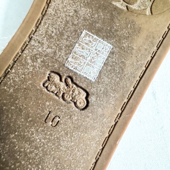 Coach Navy Blue Espadrille Sandals 10 - Picture 7 of 8